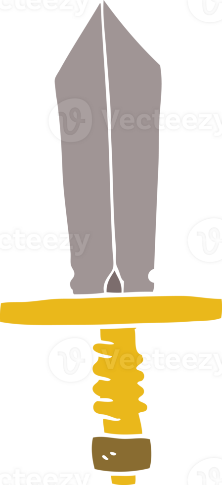 cartoon doodle dagger png