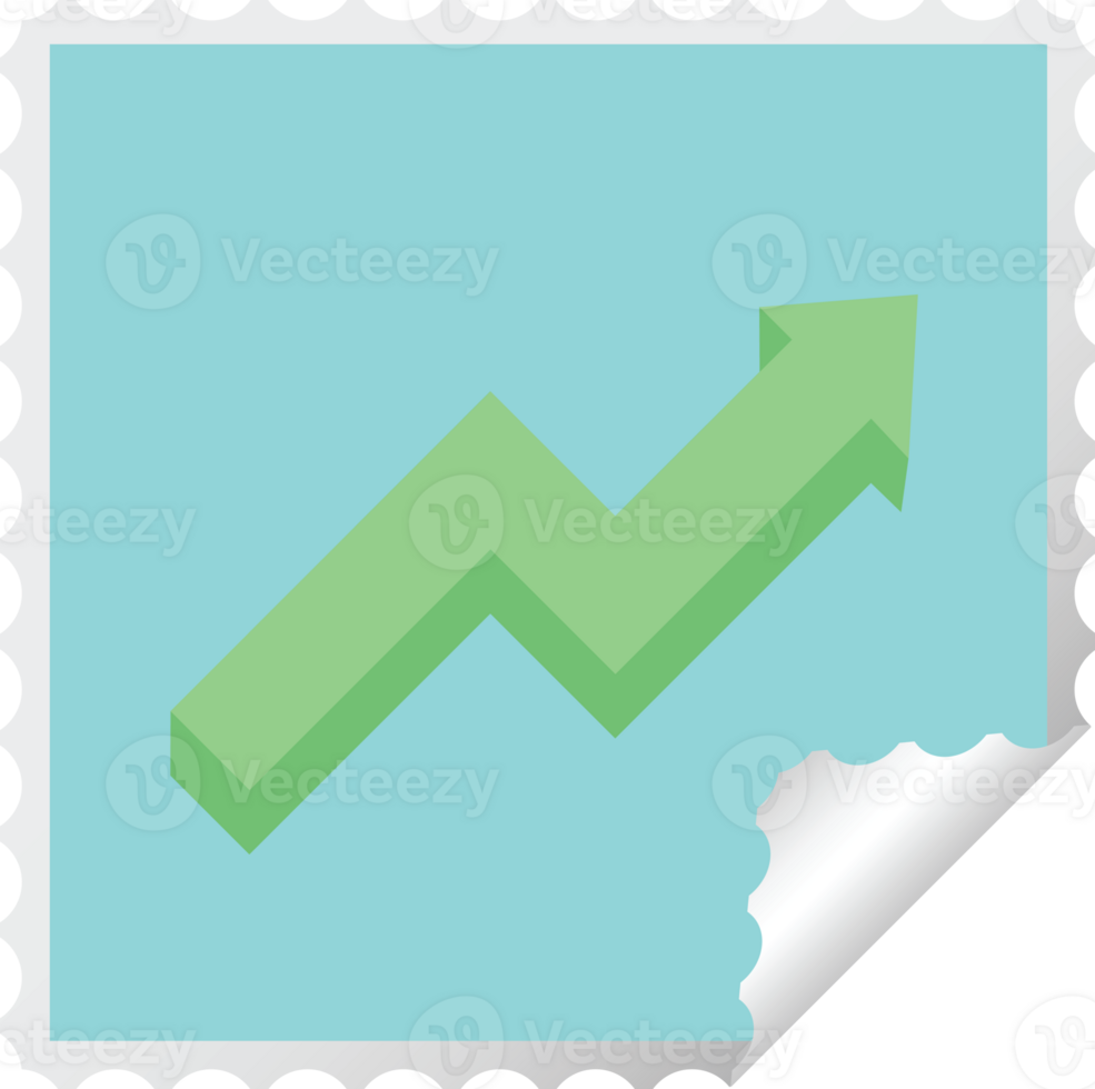 performance arrow graphic square sticker stamp png