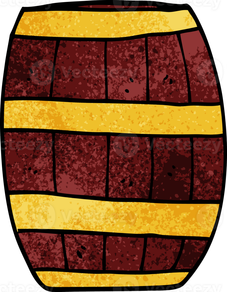 cartoon doodle of a barrel png