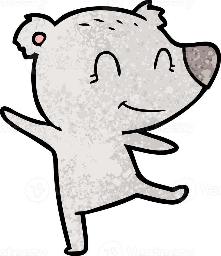 friendly bear dancing png