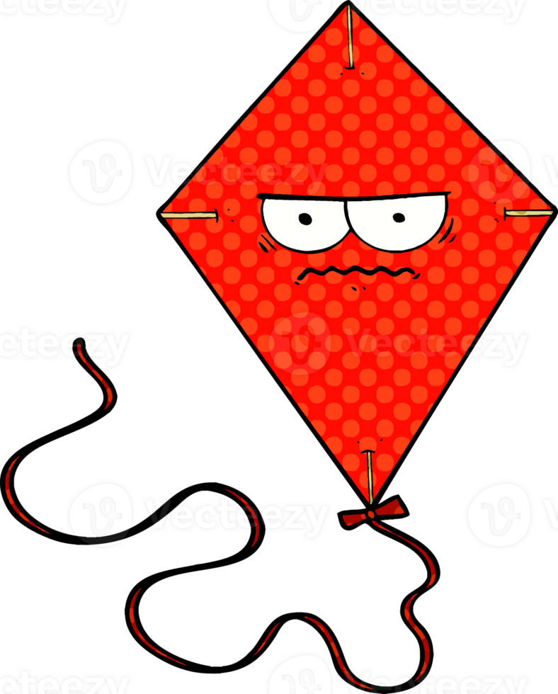 cartoon angry kite png
