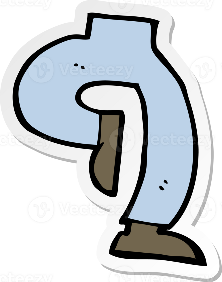sticker of a cartoon legs png