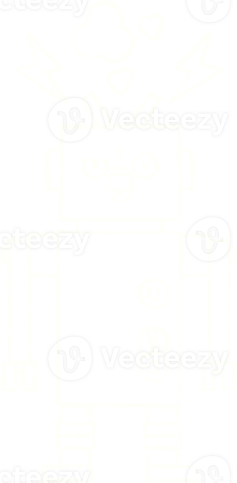 Robot Chalk Drawing png