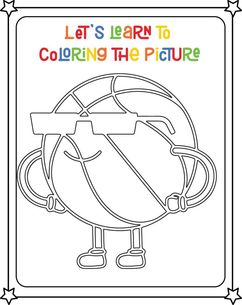 Drawing coloring book of robots illustration vector