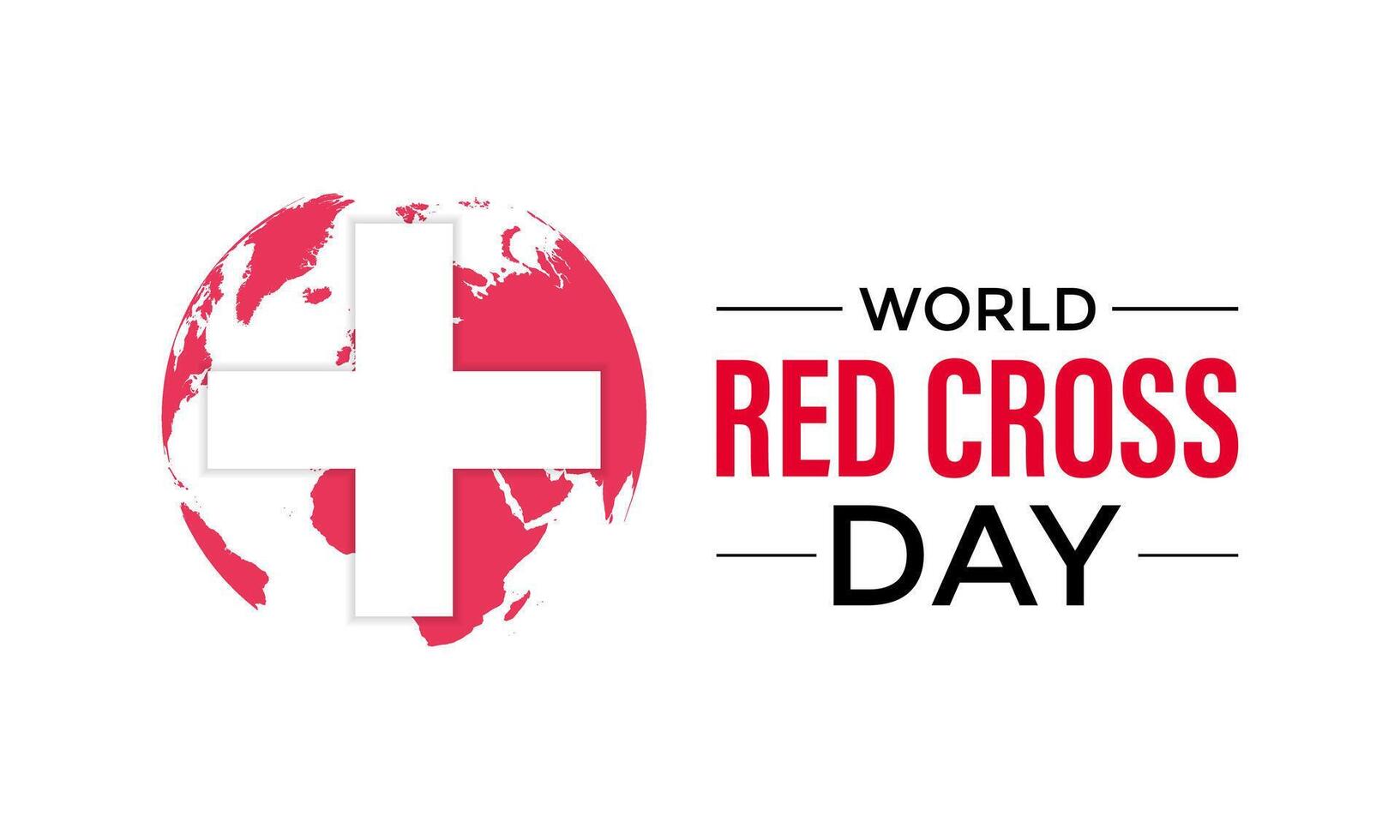 World Red Cross Day.Template celebrated in 8 may. Banner poster, flyer and background design. vector