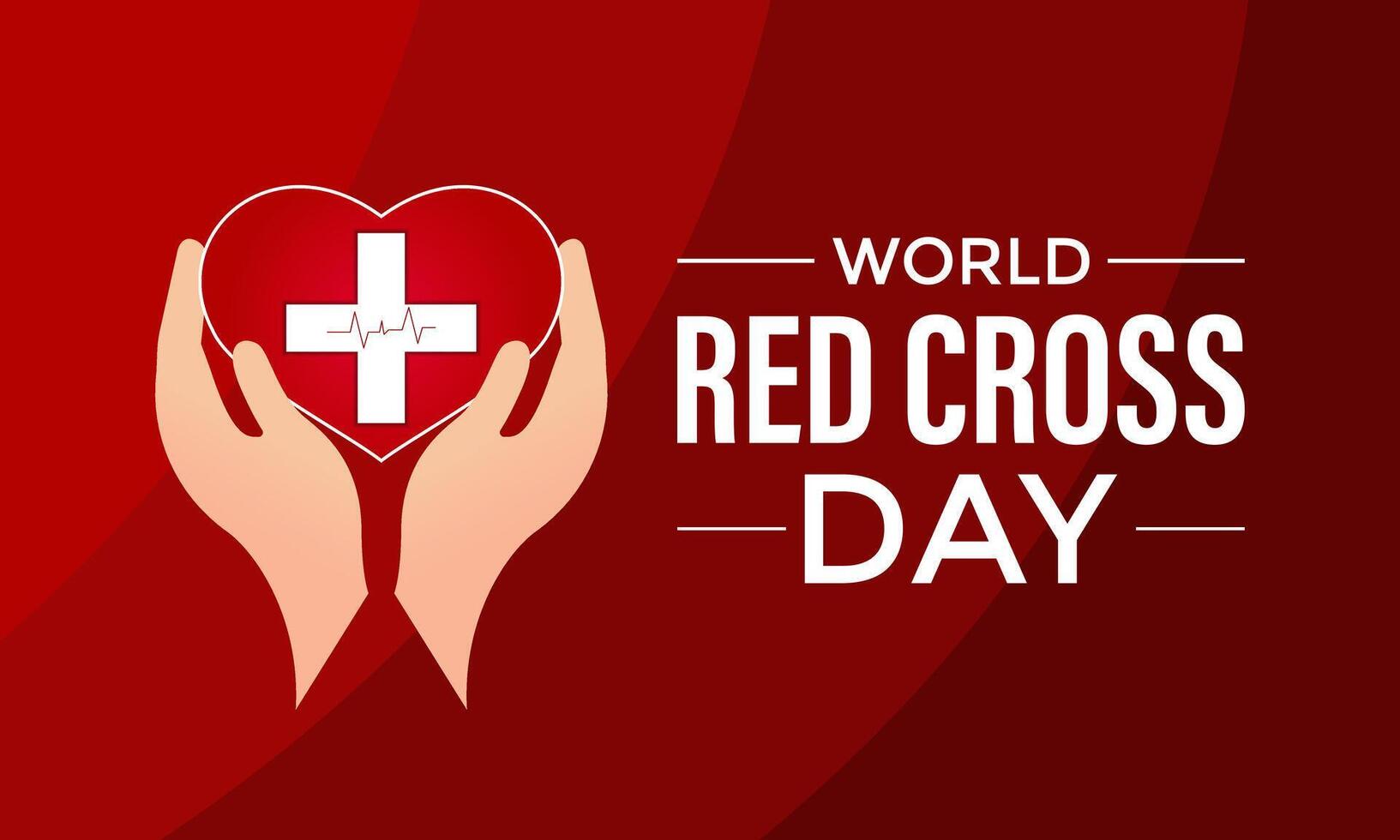 World Red Cross Day . Template celebrated in 8 may. Banner poster, flyer and background design. vector
