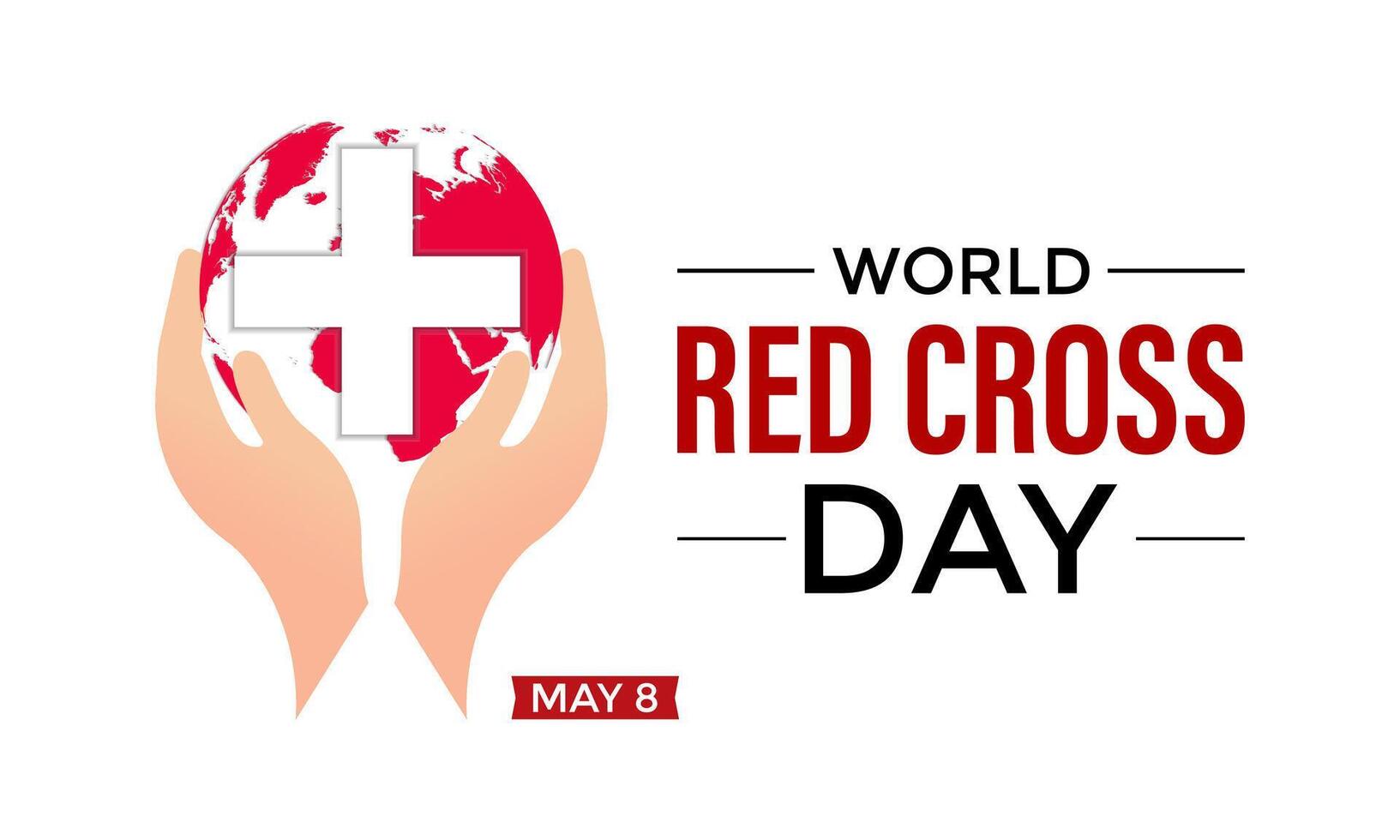 World Red Cross Day . Template celebrated in 8 may. Banner poster, flyer and background design. vector