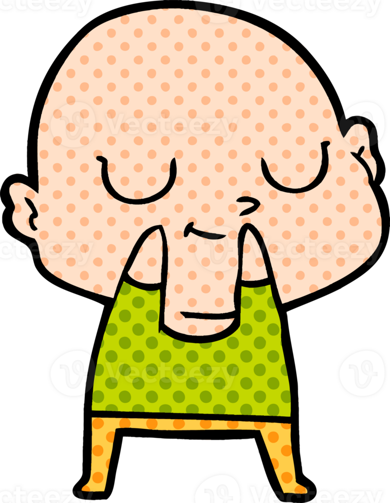 cartoon bald man png