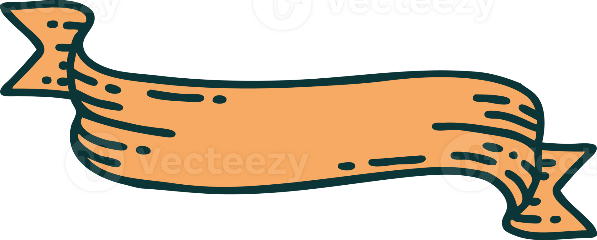 iconic tattoo style image of a banner png