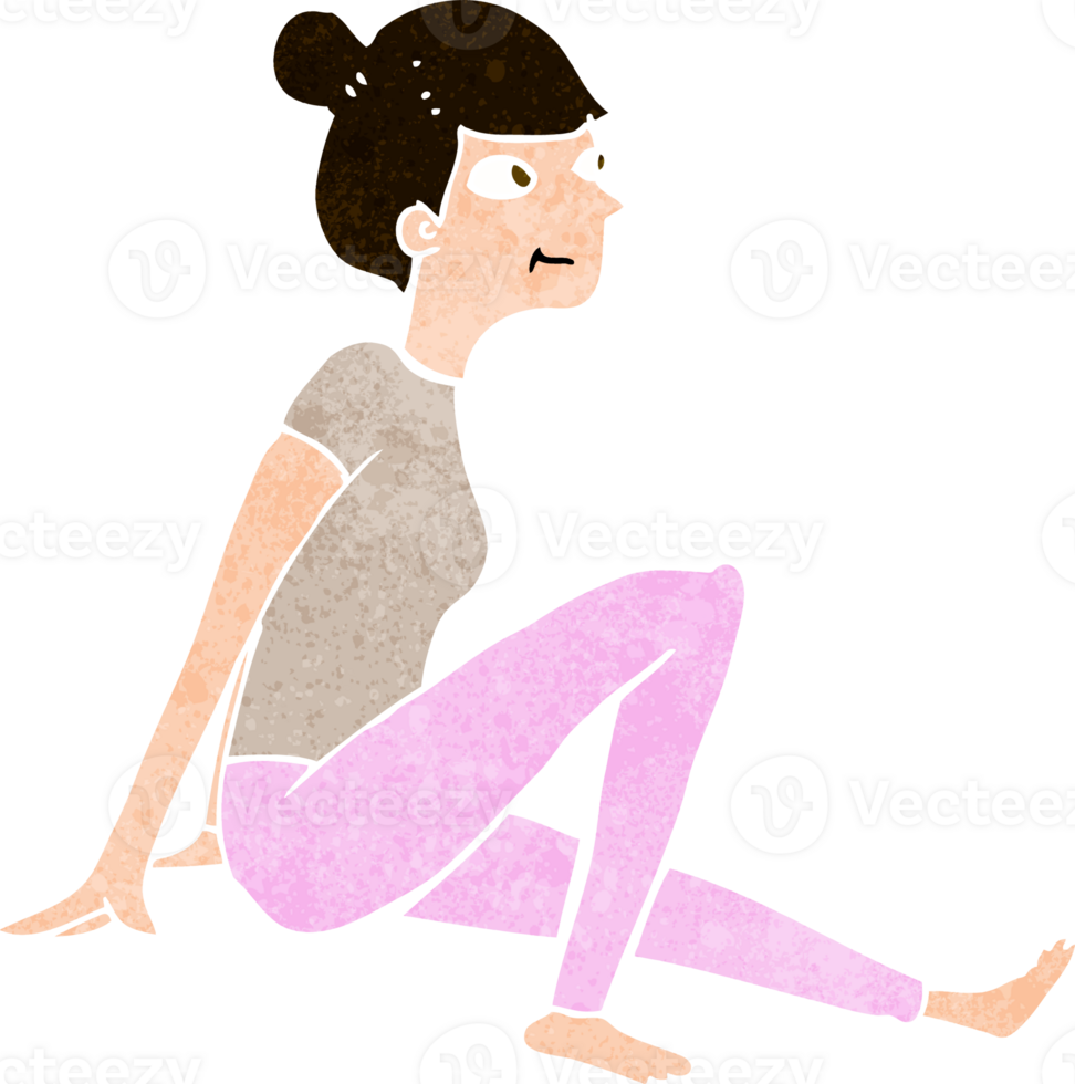 cartoon woman sitting png