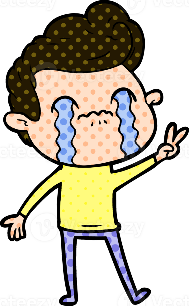 cartoon man crying png