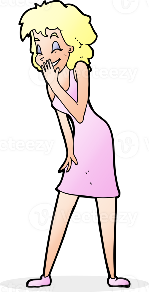 cartoon woman laughing png