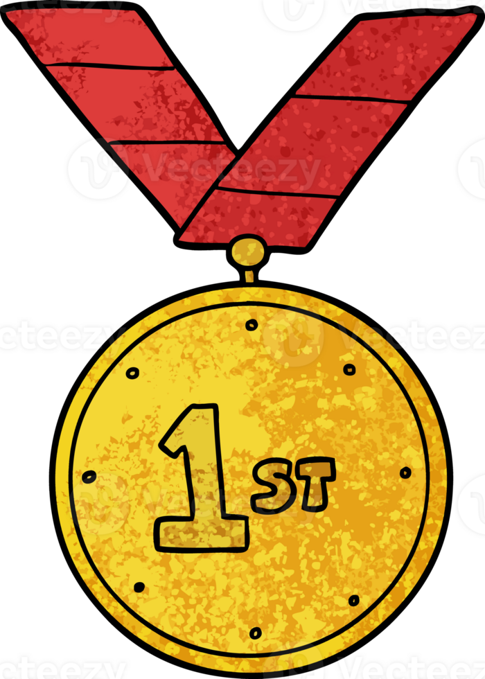 cartoon sports medal png