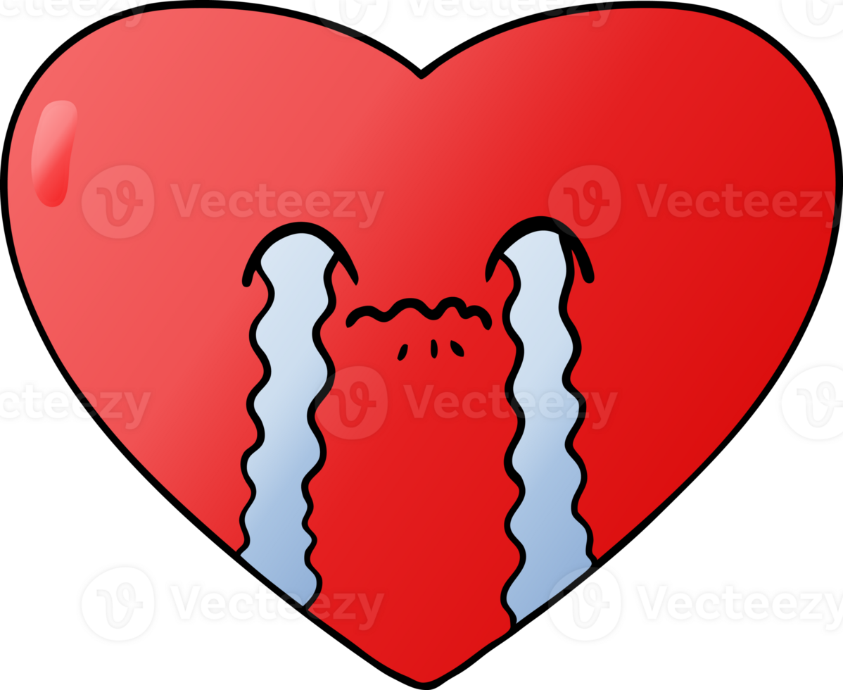 cartoon love sick heart png