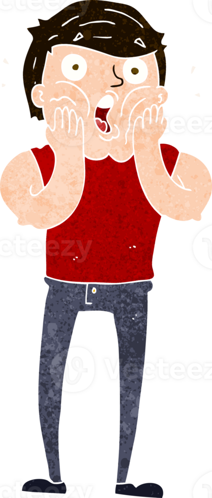 cartoon gasping man png