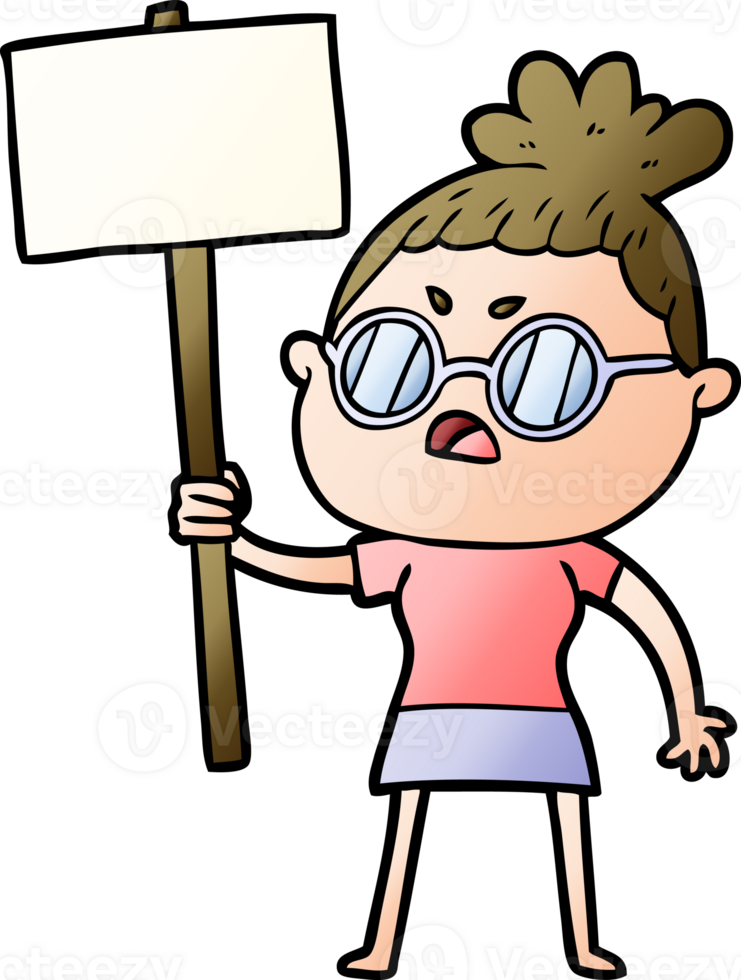 cartoon annoyed woman png