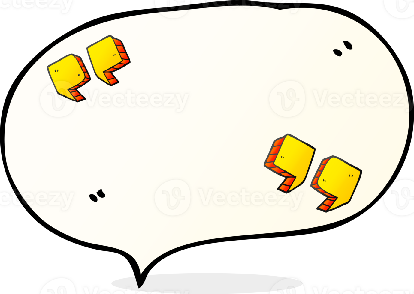 hand drawn speech bubble cartoon quotation marks png