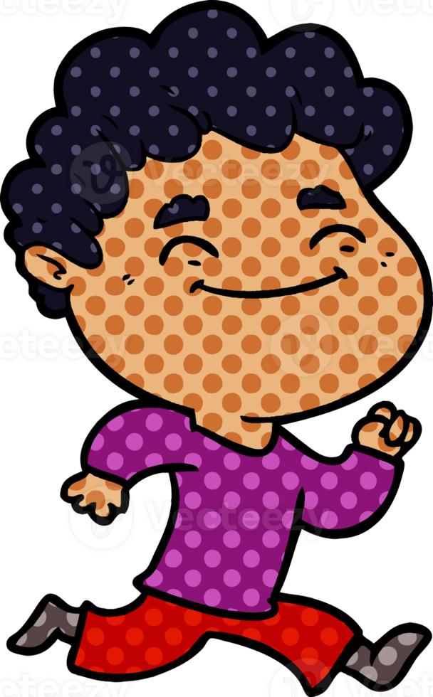 cartoon friendly man png