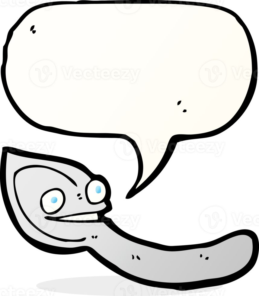 cartoon spoon with speech bubble png
