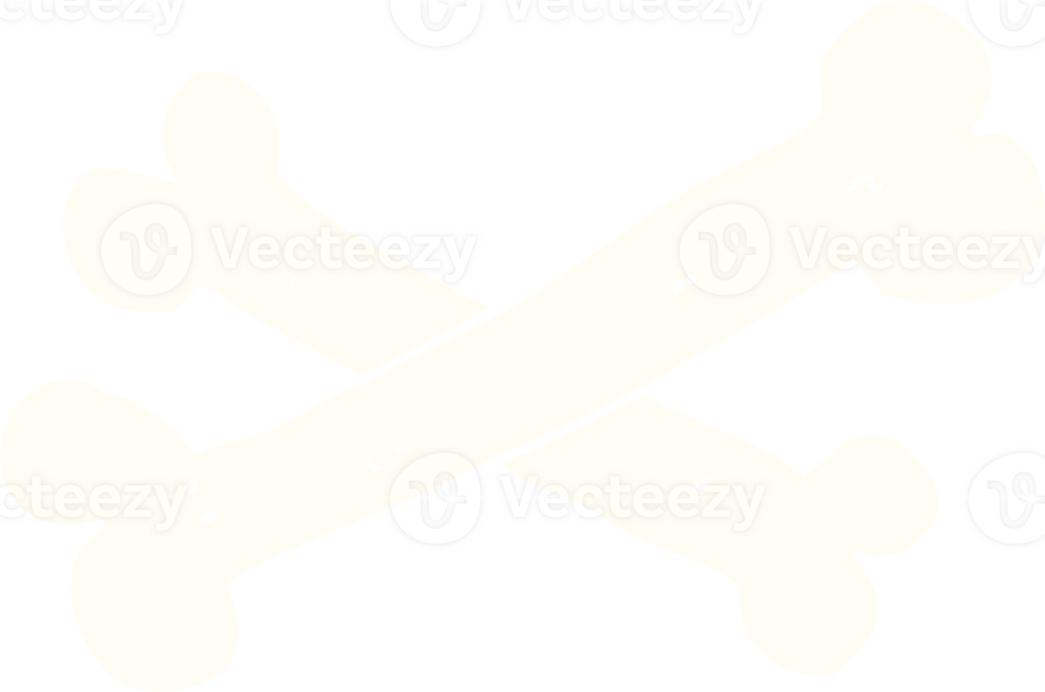 flat color illustration of bones png