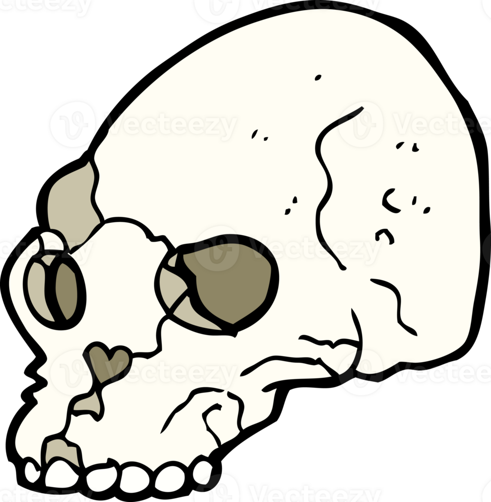 cartoon spooky skull png
