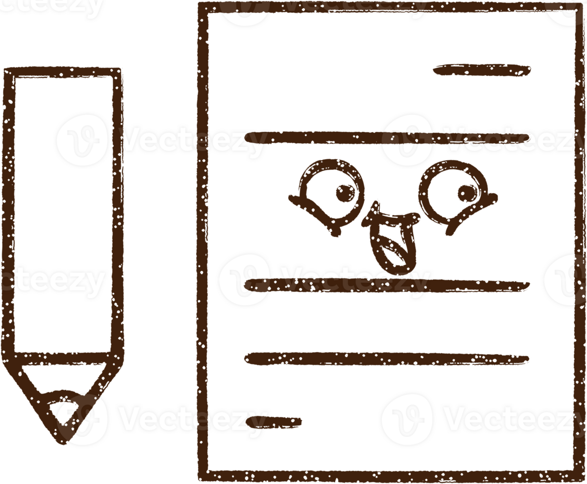 Paper Charcoal Drawing png