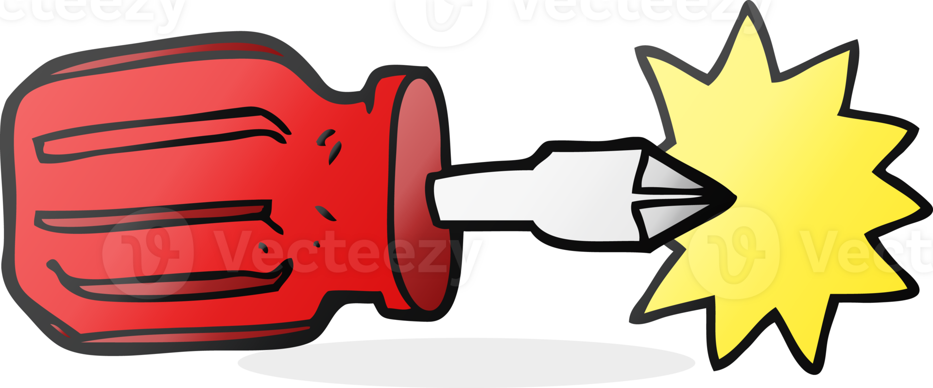hand drawn cartoon screwdriver png