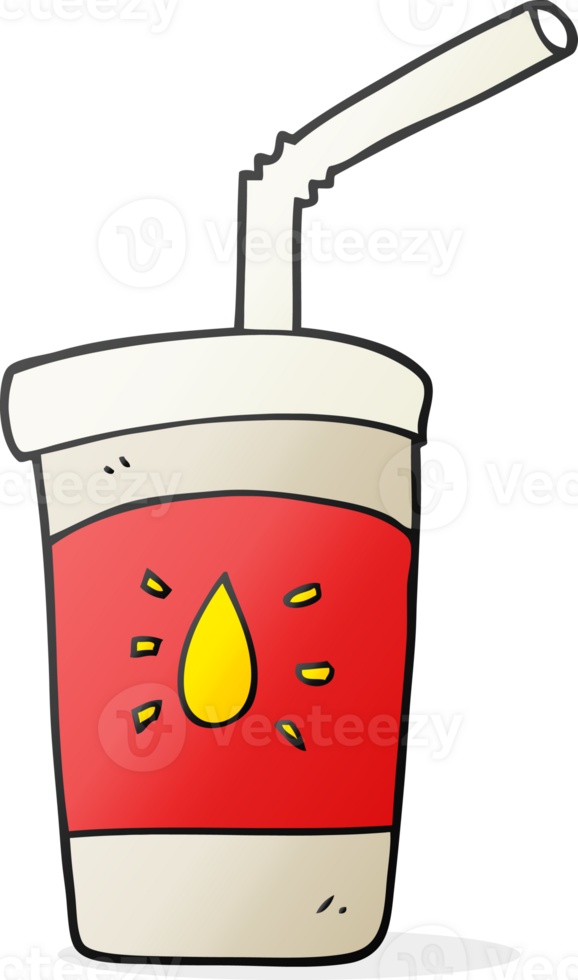 hand drawn cartoon soda drink png