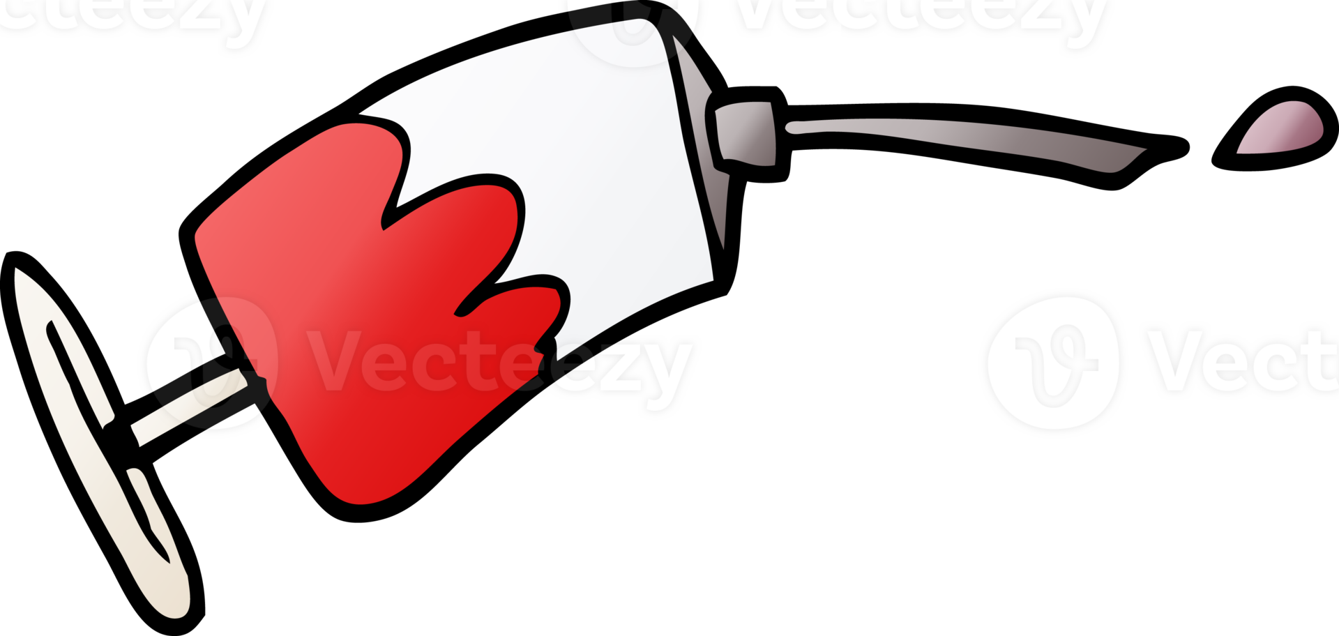 cartoon doodle syringe of blood png