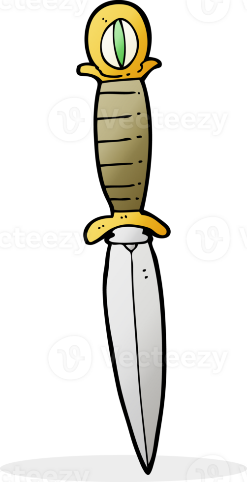 cartoon mystic dagger png