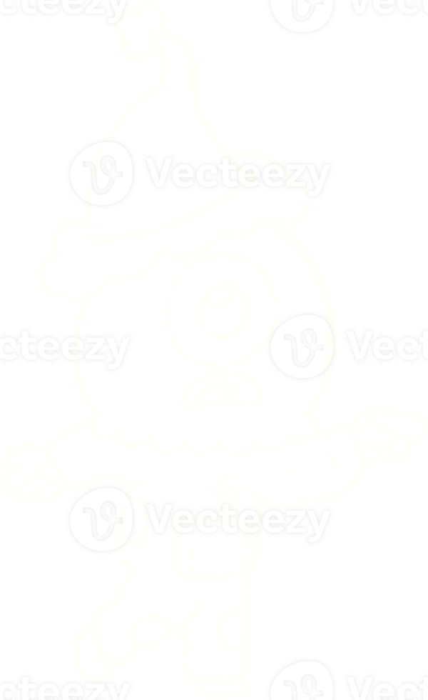 Pointing Alien Chalk Drawing png