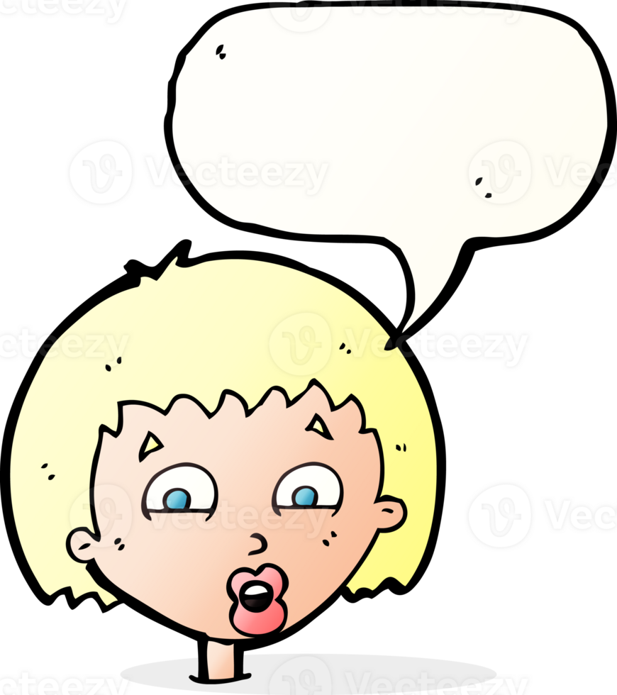 cartoon shocked expression  with speech bubble png