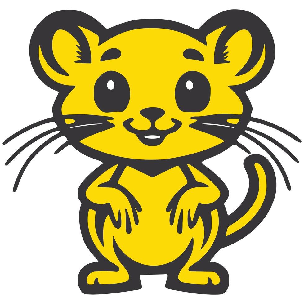 Mouse Illustration Design vector