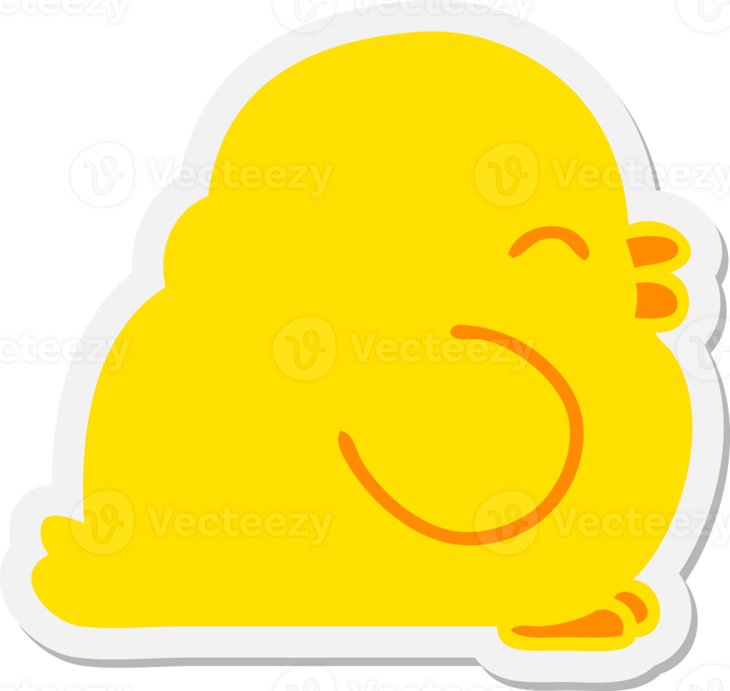cute fat baby bird sticker png