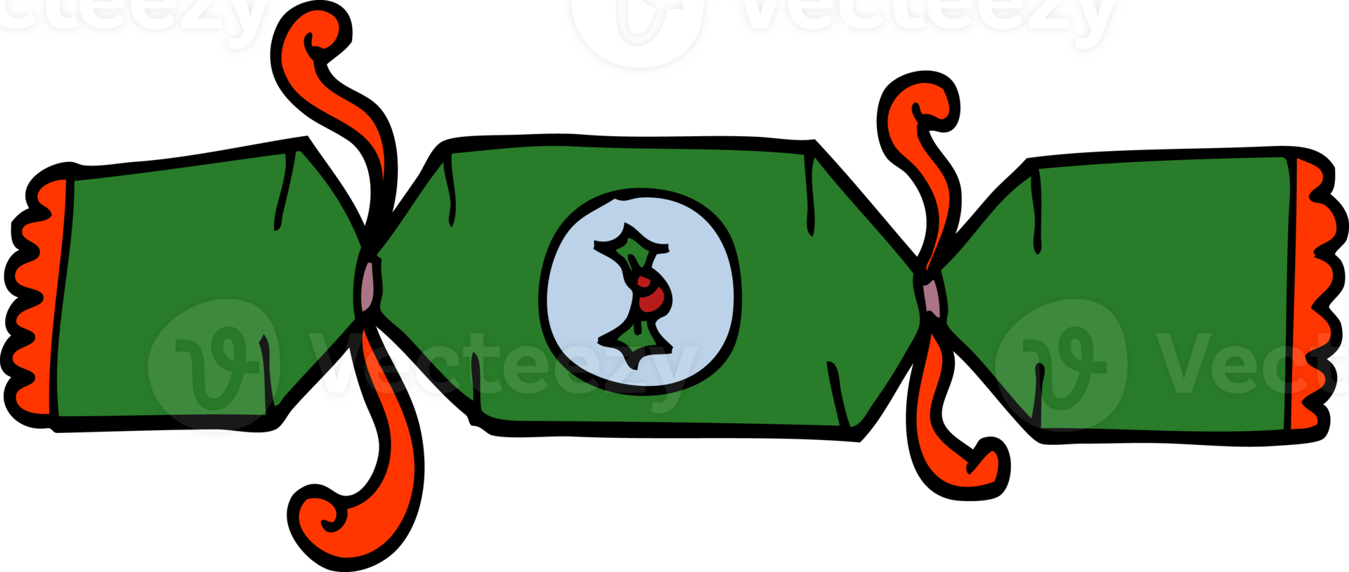 cartoon doodle christmas cracker png
