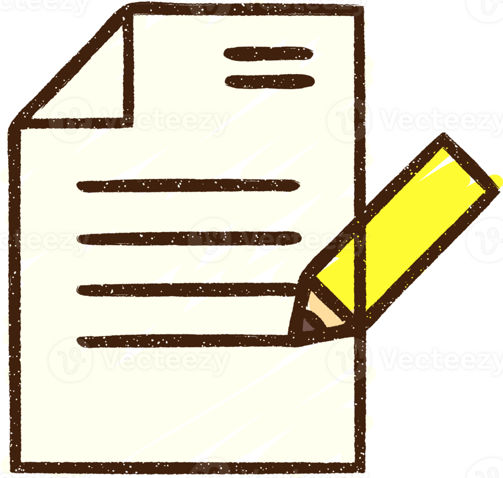 Taking Notes Chalk Drawing png