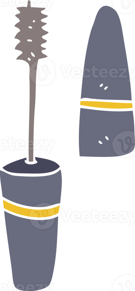 flat color illustration of mascara png