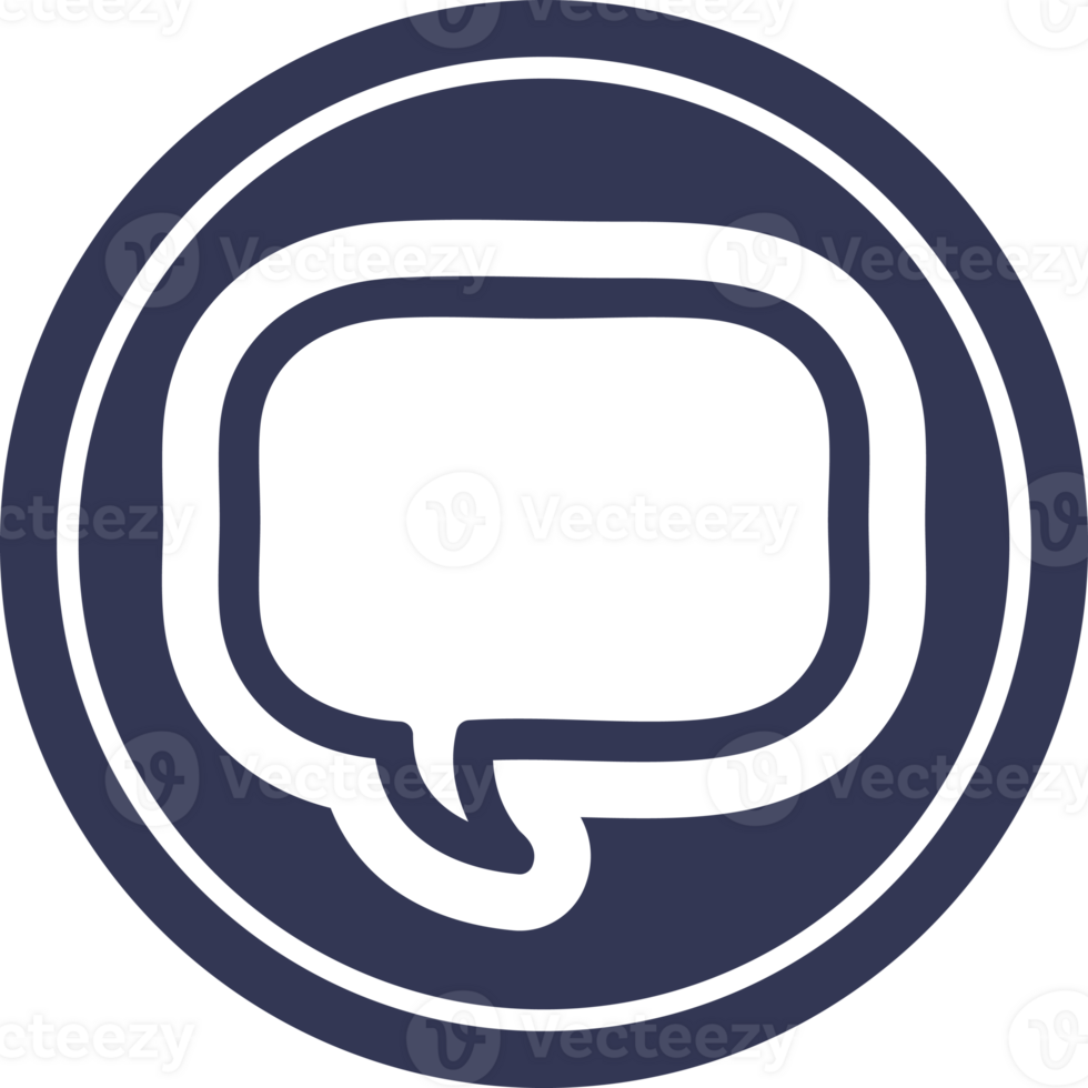 speech bubble circular icon symbol png