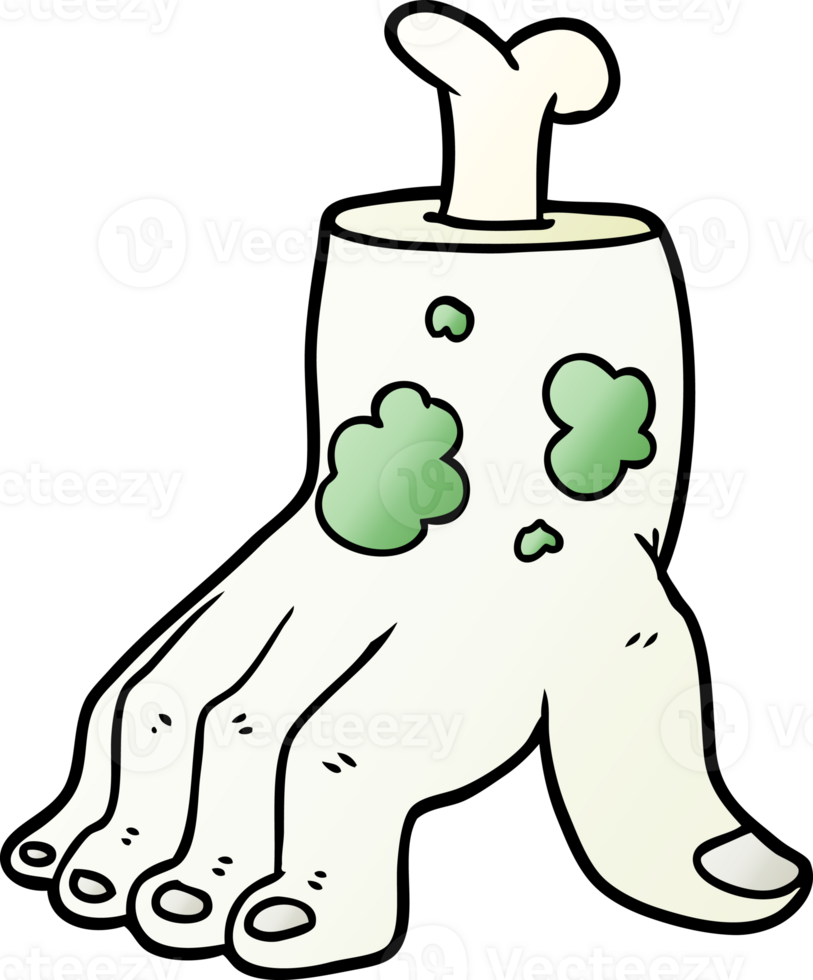 spooky zombie hand cartoon png
