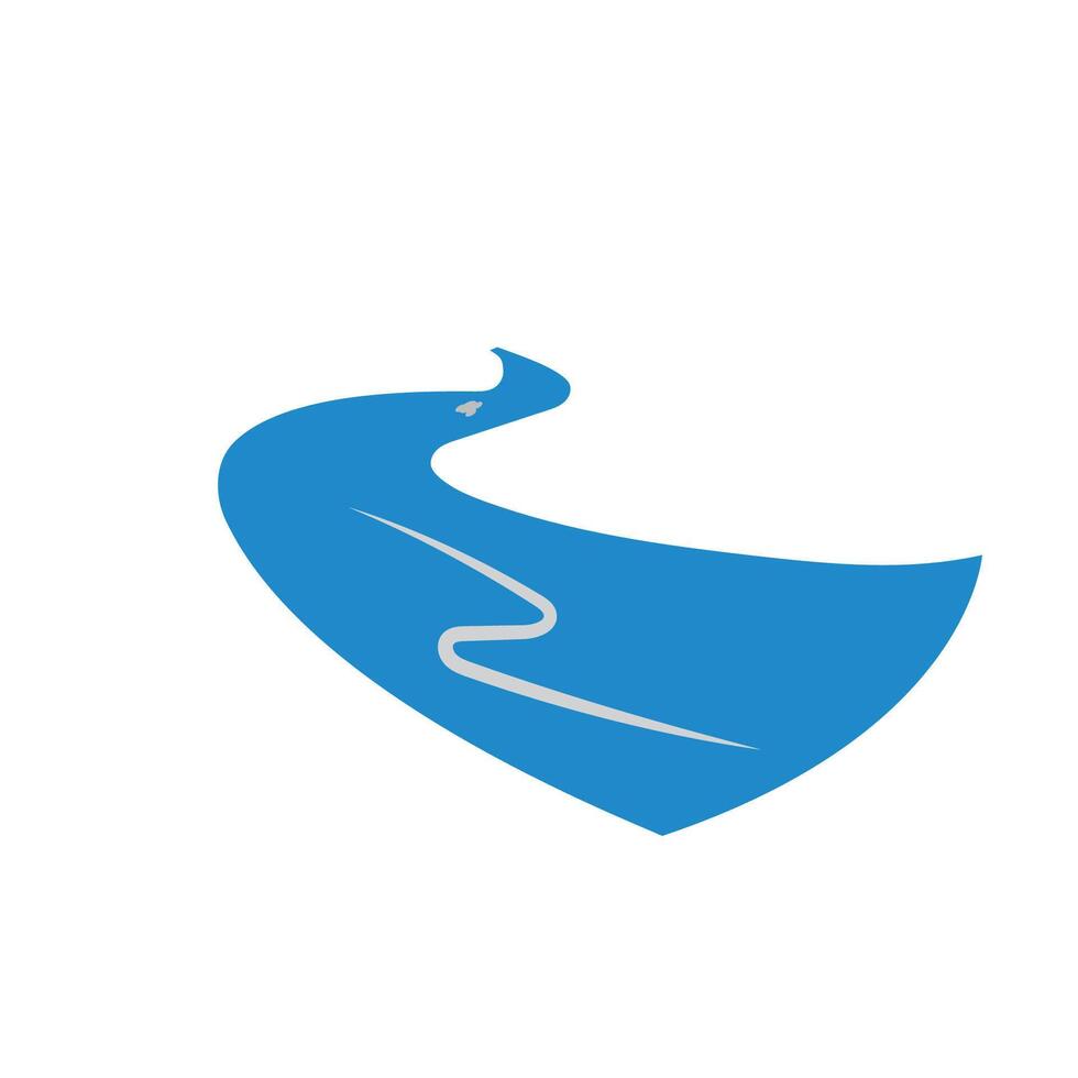 River icon illustration vector
