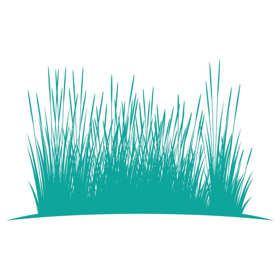 Grass logo template element and symbol vector