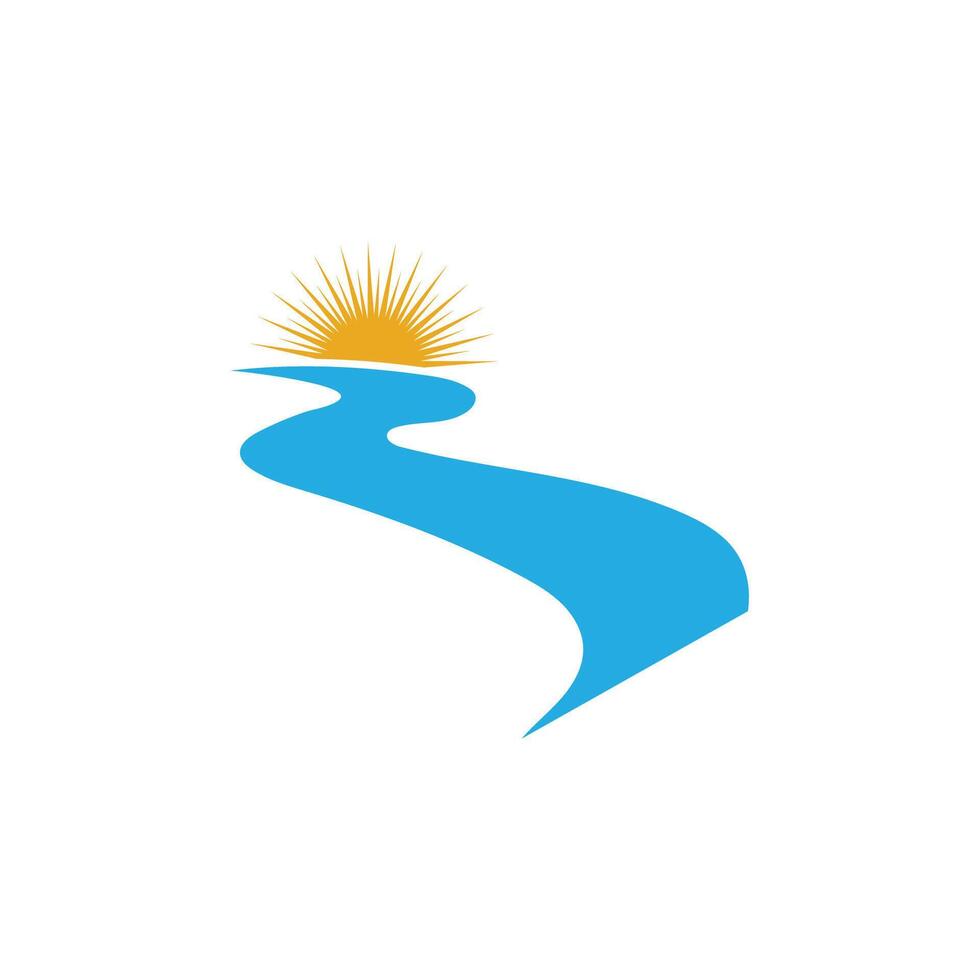 River icon illustration vector