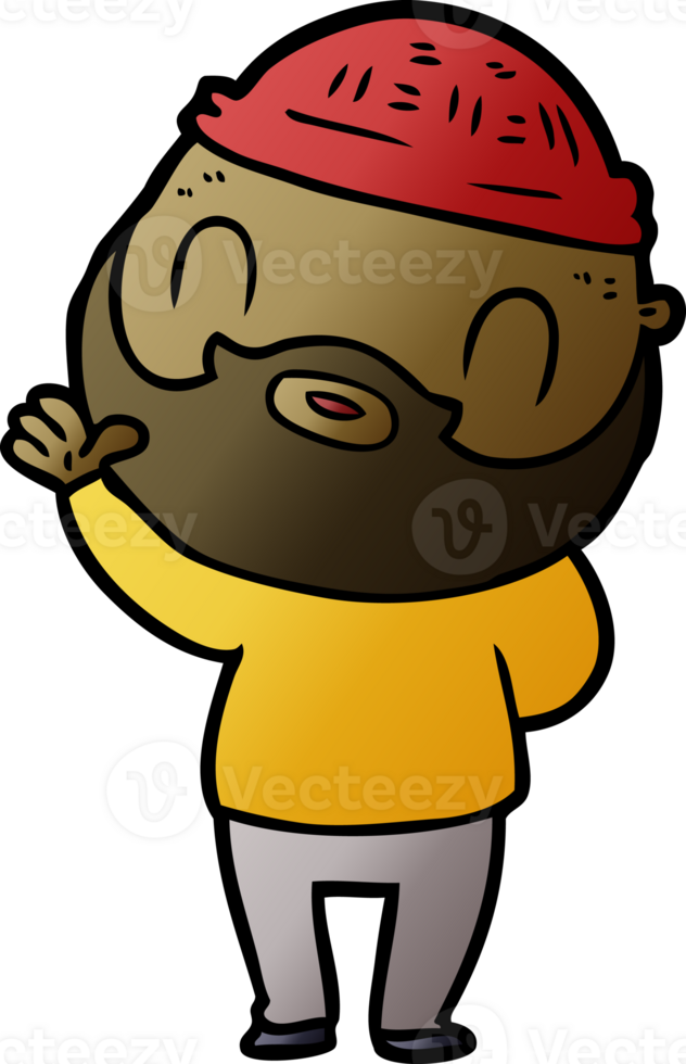 cartoon bearded man png