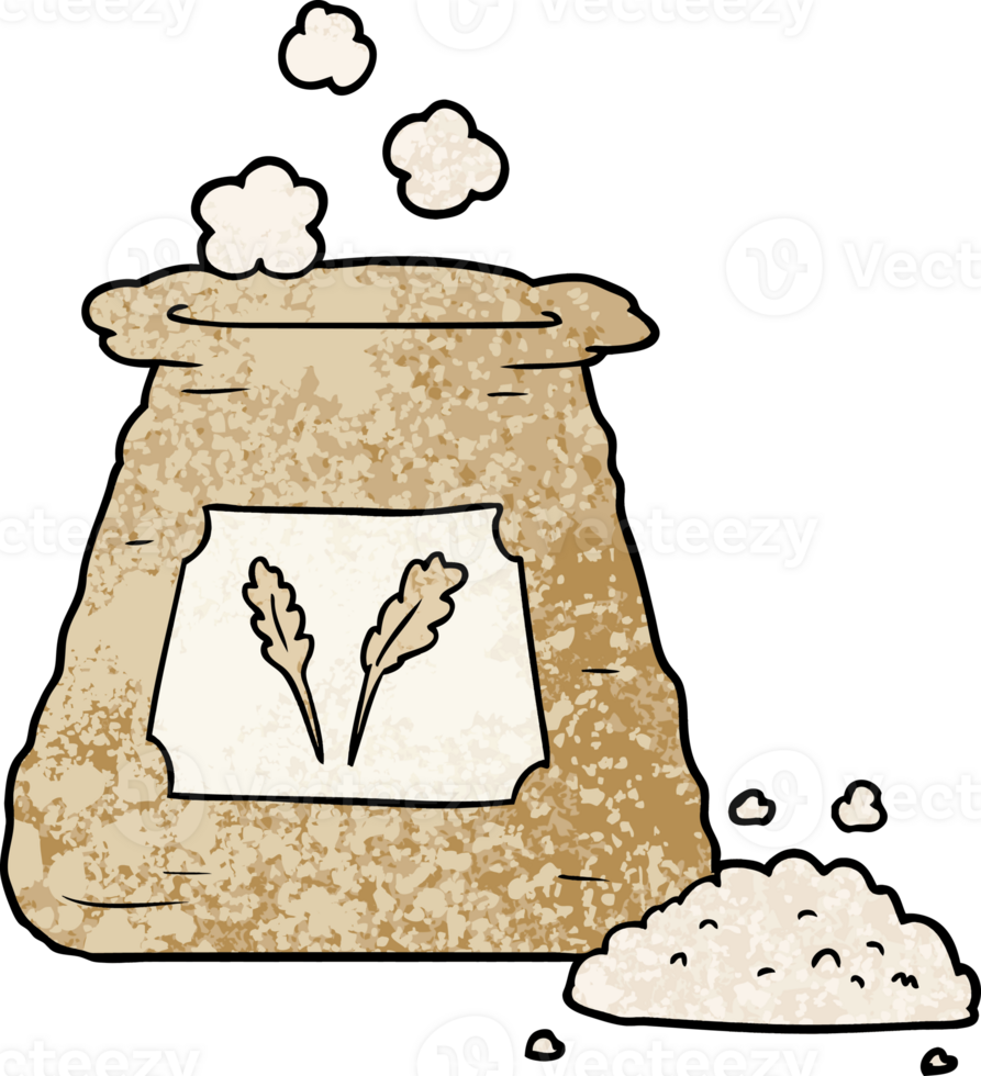 cartoon bag of flour png