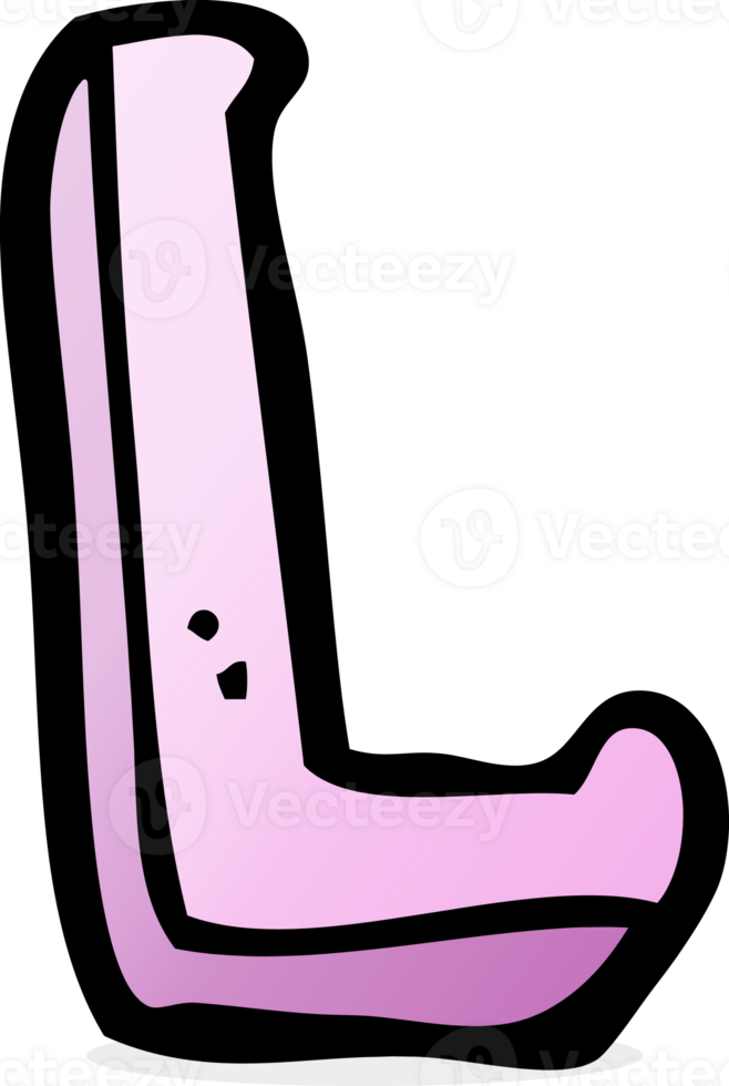 cartoon letter L png
