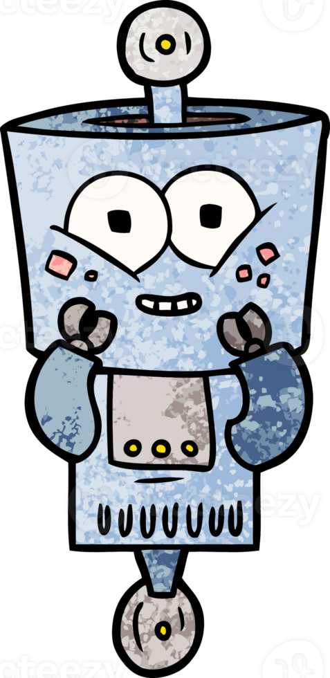 happy cartoon robot png