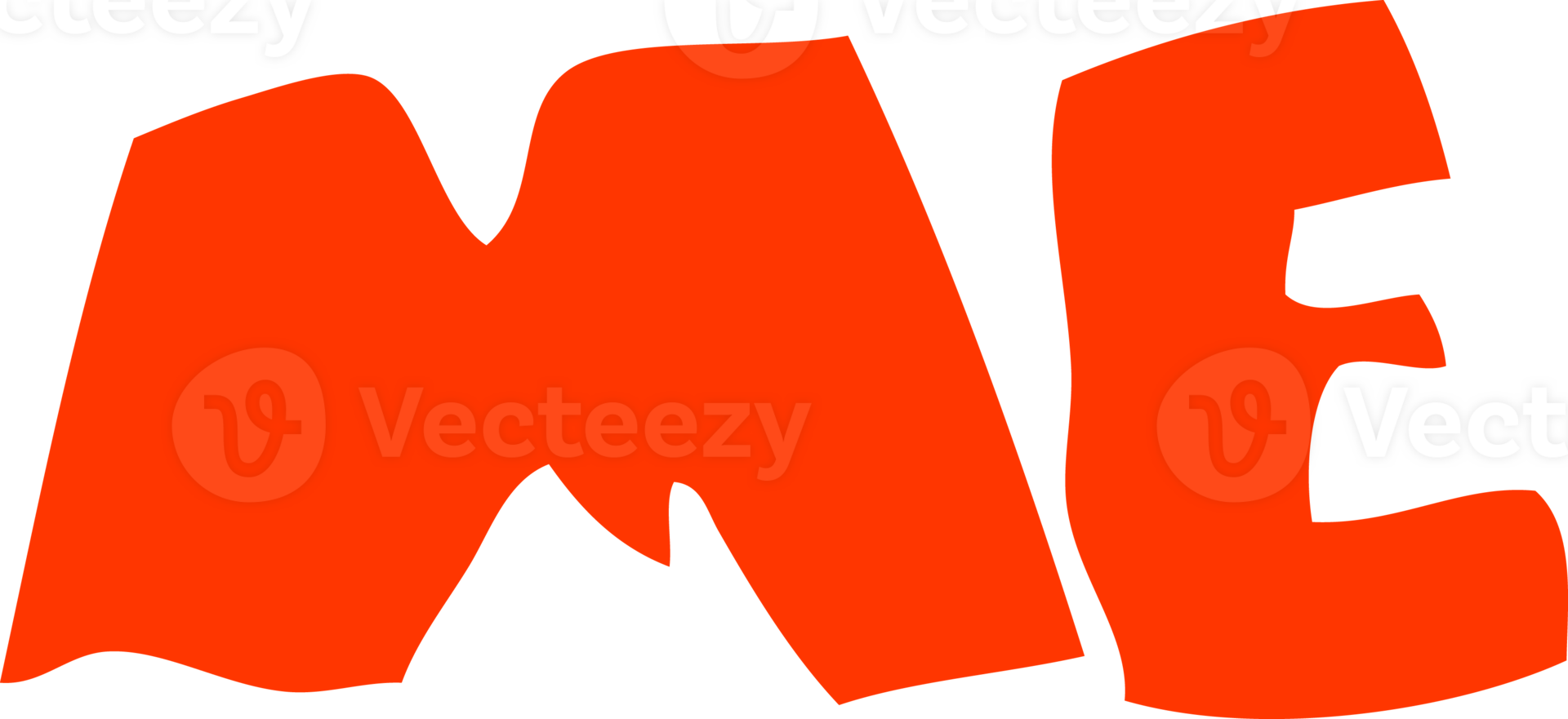 flat color illustration of ME symbol png