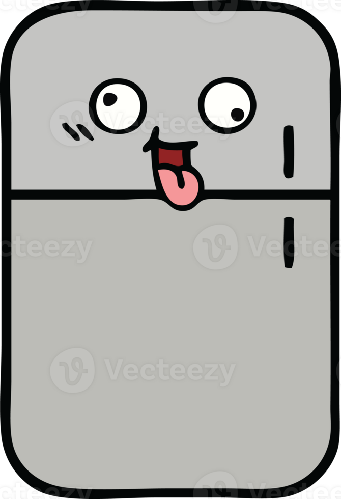 cute cartoon of a fridge  zer png