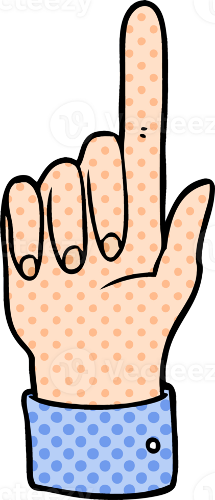 cartoon pointing hand png