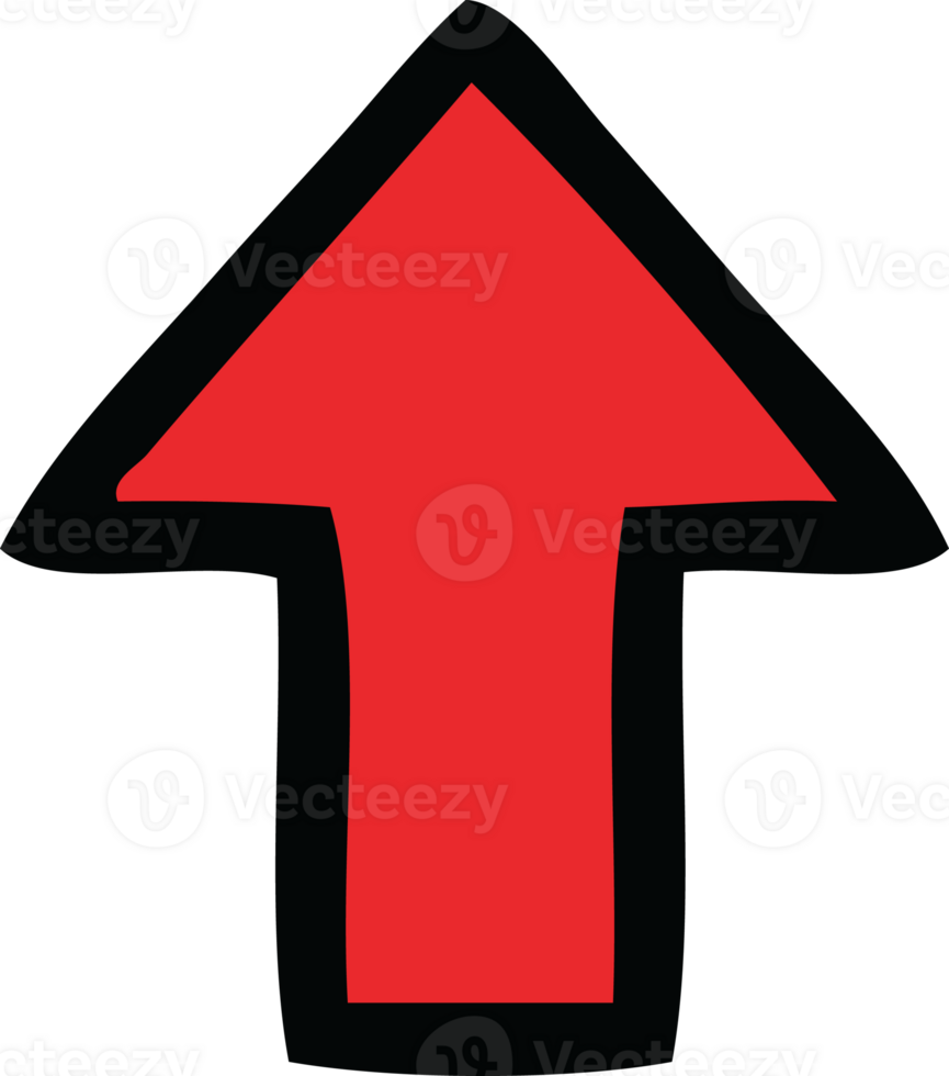 cute cartoon of a pointing arrow png